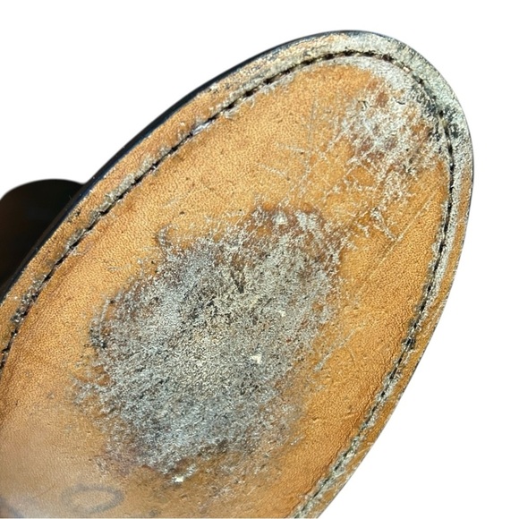 TONY LAMA Black Leather Western Roper Cowgirl Boots Rodeo Style 7501L sz 4B - Picture 9 of 10